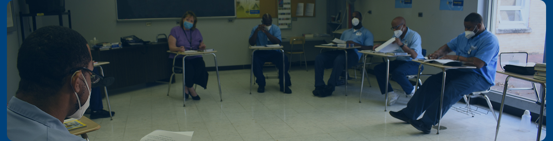 Several students in class in the APEP